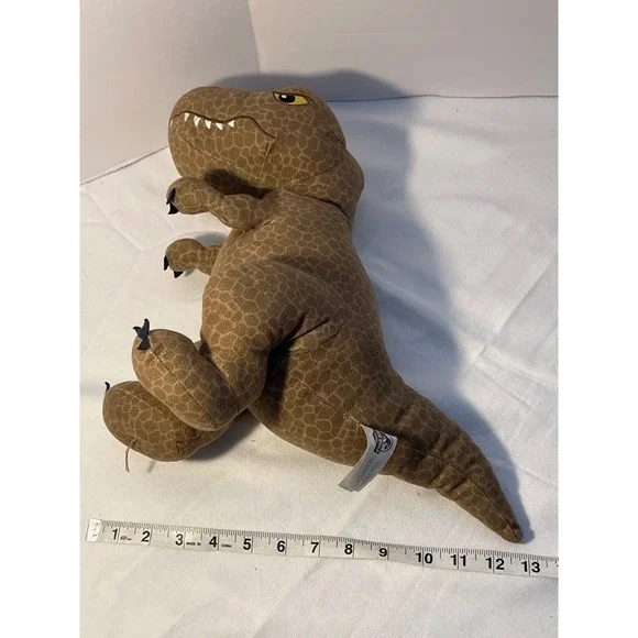 Jurassic World Dinosaur Plush T Rex Brown Stuffed Animal Toy - Picture 6 of 6